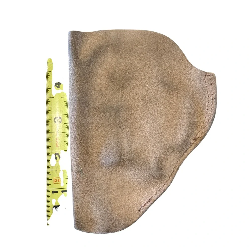 Vintage Safariland Monrovia Calif Tan Suede Leather IWB Clip-On Holster